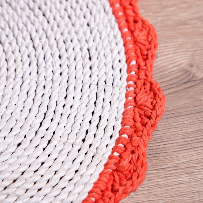 Коврик плетёный круглый 38 см