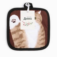 Прихватка Доляна Котики "Муся" 17*17 см 100% п/э Прихватка Доляна Котики "Муся" 17*17 см 100% п/э