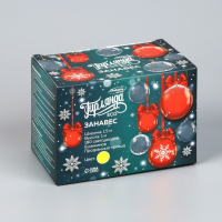 Гирлянда «Занавес» 1.5 × 1 м, IP20, прозрачная нить, 180 LED, свечение жёлтое, 8 режимов, 220 В Гирлянда «Занавес» 1.5 × 1 м, IP20, прозрачная нить, 180 LED, свечение жёлтое, 8 режимов, 220 В