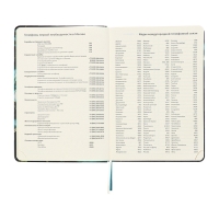 Ежедневник недатир A5 136л кожзам deVENTE. Marble,тв обл с пор,тис ф,перф,ляс,кр бл70,зел