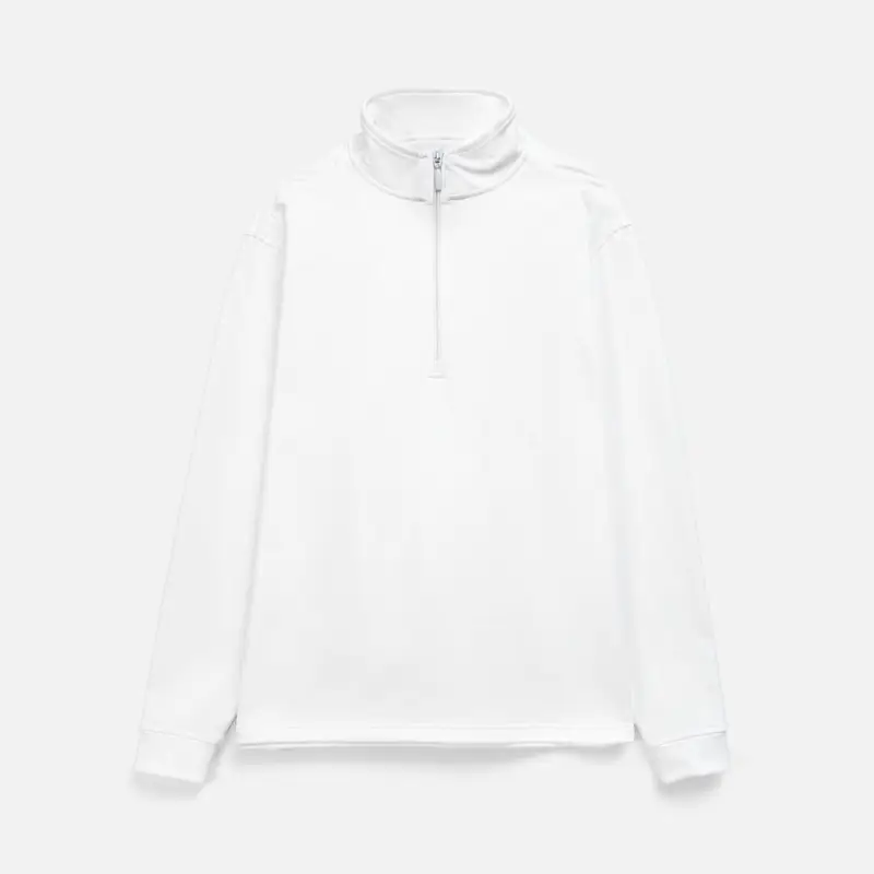 Свитшот на молнии из бифлекса Morfiss, белый, размер XS/S