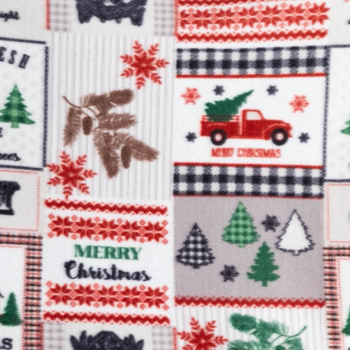 Плед Экономь и Я &laquo;Рождество&raquo; 150*180см, пл.160 г/м2, 100% п/э