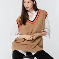 Жилет оверсайз унисекс Cornell в сумке, бежевый, размер L/XL