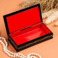 Шкатулка - купюрница &laquo;Девочка у окна&raquo;, 8,5&times;17 см, лаковая миниатюра