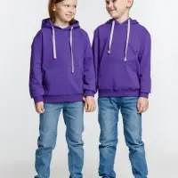 Толстовка с капюшоном детская Kirenga Kids, фиолетовая, 10 лет