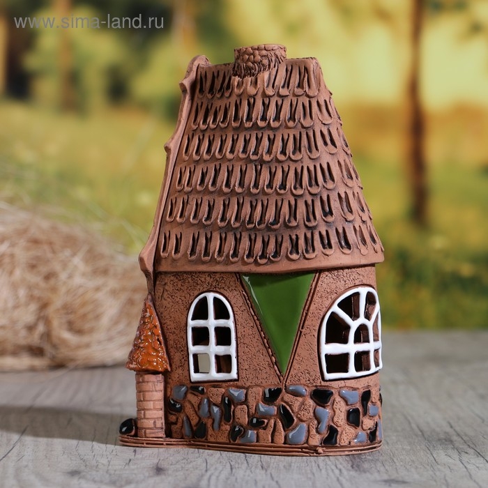 Аромалампа Домик &laquo;Краб&raquo;, 18 см, ручная работа, микс