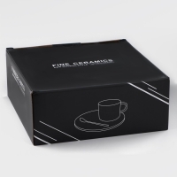 Кофейная пара керамическая &laquo;Любовь&raquo;, 3 предмета: кружка 200 мл, блюдце d=20 см, ложка h=14 см, цвет розовый