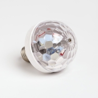 Световой прибор &laquo;Диско-шар&raquo; 8.5 см, Е27, свечение RGB