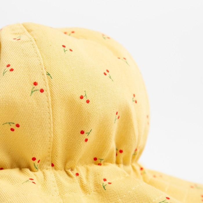 Панама детская MINAKU Панама детская MINAKU "Вишенка", цв, белый/желтый, р-р 46