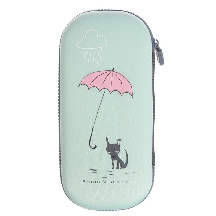 Рюкзак каркасный 36 х 28 х 17 см, + пенал, Bruno Visconti "Кошечка на прогулке"
