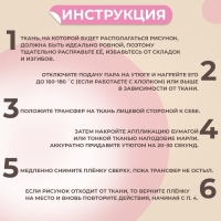 Термотрансфер «Для принцесс», с блёстками, 18 × 19,5 см, цена за 1 лист Термотрансфер «Для принцесс», с блёстками, 18 × 19,5 см, цена за 1 лист