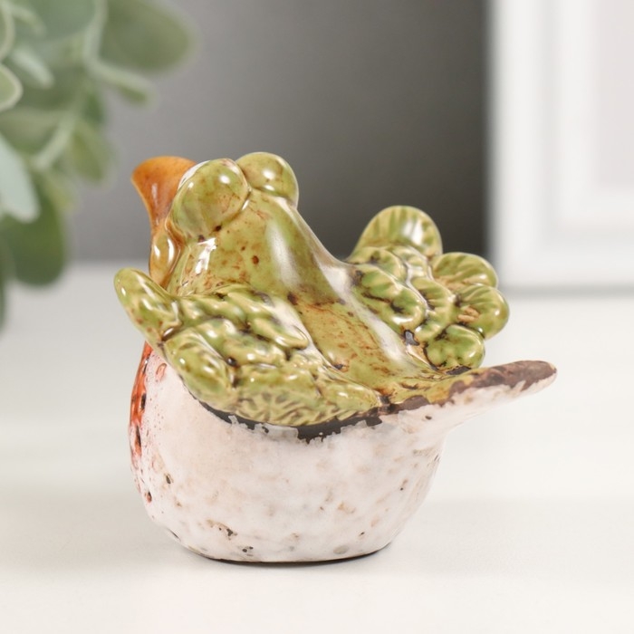 Сувенир керамика "Птичка с раскрытыми крылышками" 6,7х7,7х5,9 см