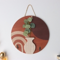 Крючки декоративные дерево "Абстракция. Цветок и ваза" 1,5х23,4х23,4 см Крючки декоративные дерево "Абстракция. Цветок и ваза" 1,5х23,4х23,4 см