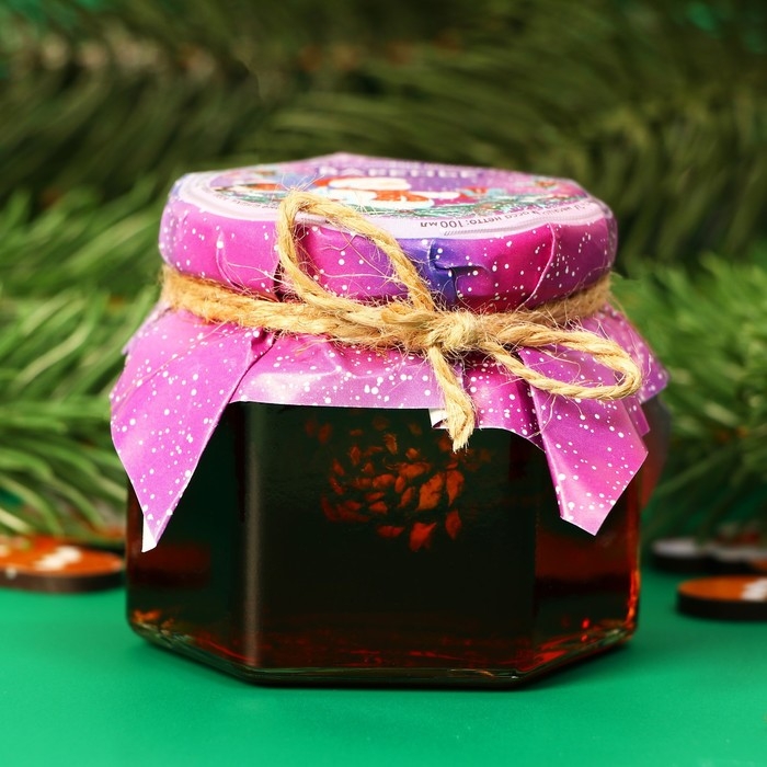 Новый год. Варенье Новый год. Варенье "Снеговик" из сосновой шишки, 100 мл