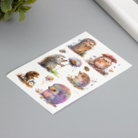 Татуировка на тело фосфорные с блёстками "Ёжик" 7,5х12 см Татуировка на тело фосфорные с блёстками "Ёжик" 7,5х12 см