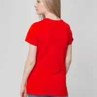 Футболка женская T-bolka Lady красная, размер L