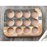 Форма для выпечки Magistro Shiny Diamond, 39,4&times;28,8&times;3,2 cм, 12 ячеек, толщина 0,6 мм, антипригарное покрытие