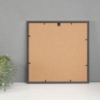 Фоторамка пластик "МИРАМ" 30х30 см, 636421-33, серебро (пластиковый экран)