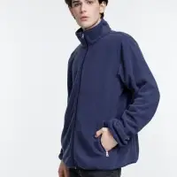 Куртка флисовая унисекс Nesse, темно-синяя, размер XL/XXL