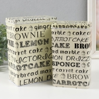 Шкатулка металл прямоугольная "Сладкая выпечка" набор 2 шт 7х11х18,5 8,5х14,5х20 см Шкатулка металл прямоугольная "Сладкая выпечка" набор 2 шт 7х11х18,5 8,5х14,5х20 см