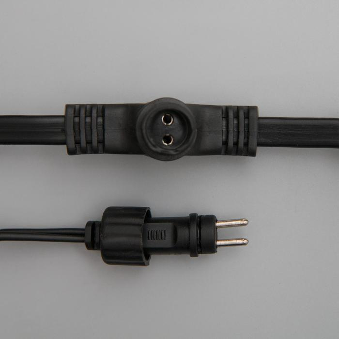 Гирлянда &laquo;Занавес&raquo; 2 &times; 9 м, IP44, УМС, тёмная нить, 1800 LED, свечение синее, 220 В