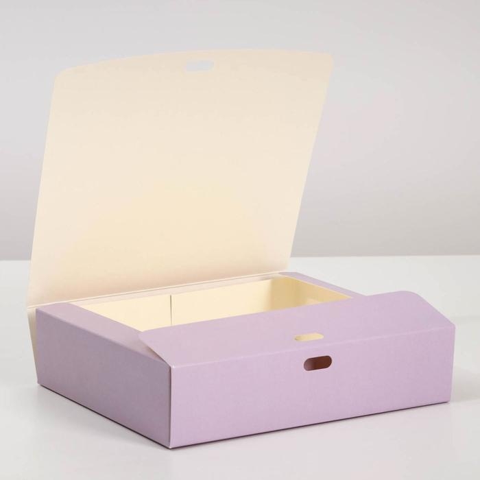 Коробка подарочная складная, упаковка, &laquo;Лавандовая&raquo;, 31 х 24.5 х 8 см