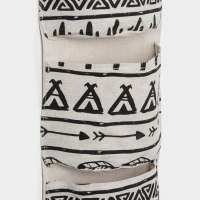 Органайзер подвесной с карманами Доляна &laquo;Мексика&raquo;, 3 отделения, 20&times;58 см, цвет белый