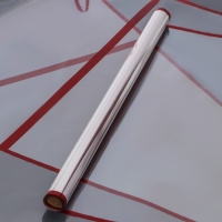 Пленка глянцевая прозрачная "Полоса", 58 см x 10 м, красный Пленка глянцевая прозрачная "Полоса", 58 см x 10 м, красный