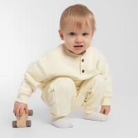 Толстовка детская MINAKU: Basic Line BABY, цвет молочный, рост 86-92 Толстовка детская MINAKU: Basic Line BABY, цвет молочный, рост 86-92