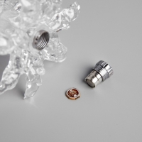 Ёлочная игрушка «Хрустальная ёлочка» 12 см, от батареек, свечение мульти (RGB) Ёлочная игрушка «Хрустальная ёлочка» 12 см, от батареек, свечение мульти (RGB)