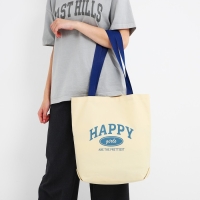 Шопер Happy girl, 40х12х38, цвет бежевый Шопер Happy girl, 40х12х38, цвет бежевый