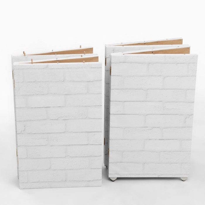 Ширма "Кирпичная стена", 200 х 160 см (сборная)