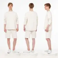 Свитшот унисекс S2, молочно-белый, размер XL/XXL