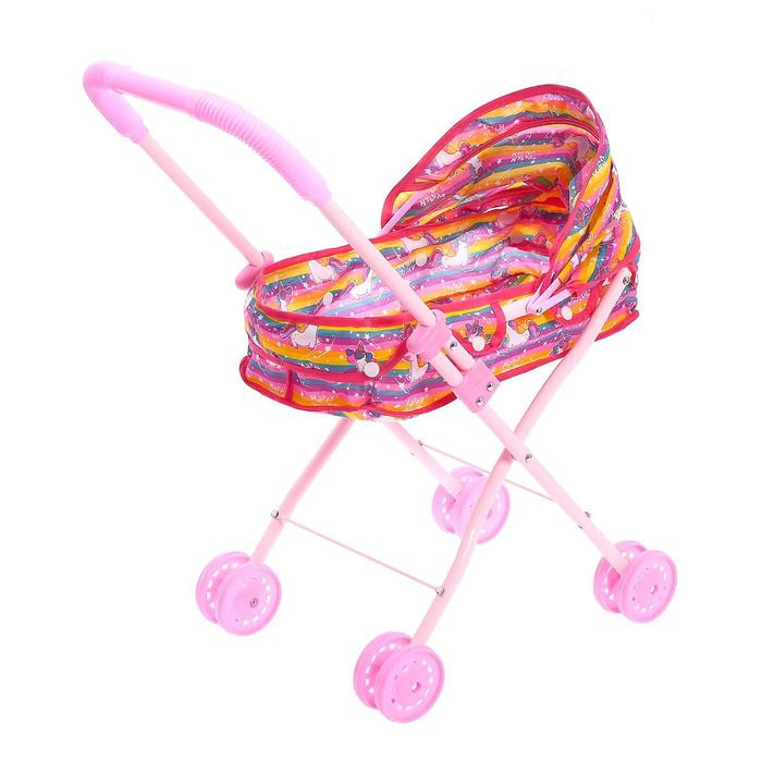 Коляска для кукол &laquo;Модная&raquo; универсальная, металлический каркас