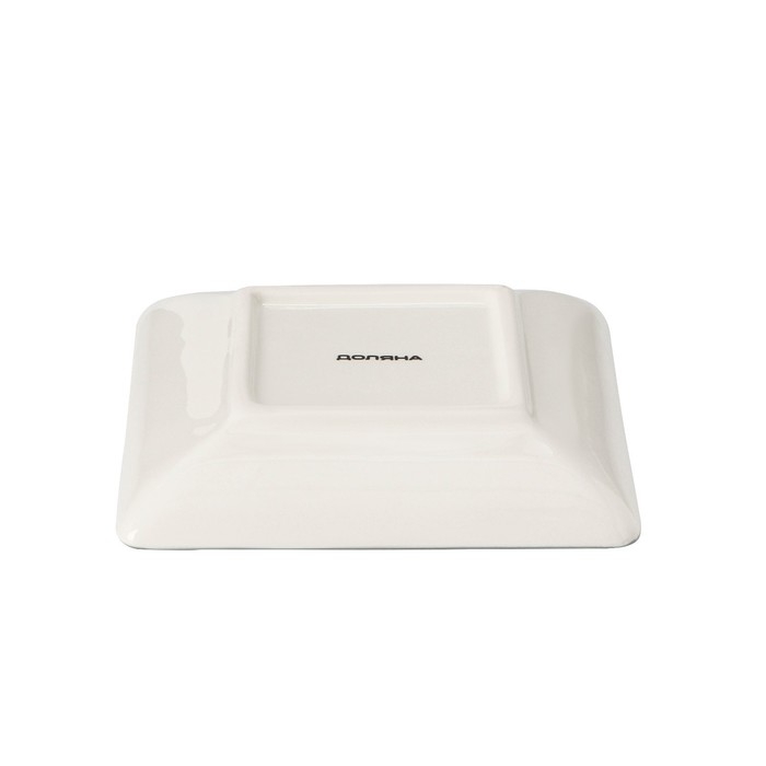 Блюдо сервировочное Доляна &laquo;Дракоша&raquo;, 15&times;3 см, цвет белый