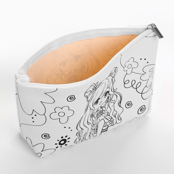 Косметичка-раскраска "Аниме-девочка", 20 х 10 х 5 см