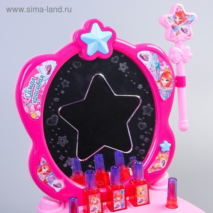 Игровой набор парикмахер, феи WINX &laquo;Блум&raquo;, столик с зеркалом,свет, звук