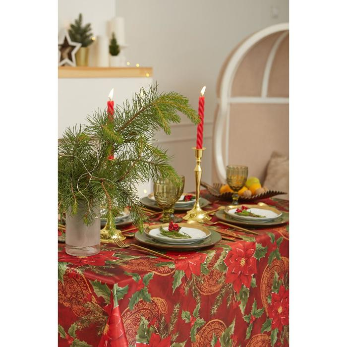 Скатерть новогодняя Доляна &laquo;Волшебный праздник&raquo; 145*300 +/- 2 см, 100% п/э