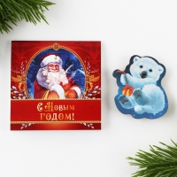 Подарочный набор новогодний, блокнот и значок &laquo;С новым счастьем&raquo;
