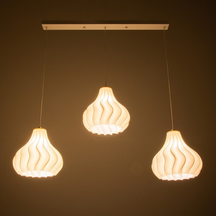 Подвес BayerLux "Саната" 3хЕ14 15Вт  белый 23х23х20-200см