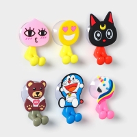 Держатель для зубной щётки детский «Весёлые зверюшки», на присоске, дизайн МИКС Держатель для зубной щётки детский «Весёлые зверюшки», на присоске, дизайн МИКС