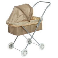 Коляска кукольная №1, цвет бежевый Коляска кукольная №1, цвет бежевый