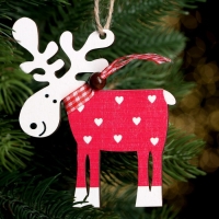Подвеска новогодняя &laquo;Смешной олень&raquo;, МИКС