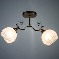 Люстра "Макато" 2х40Вт Е27 золото 45,5х13х27см Люстра "Макато" 2х40Вт Е27 золото 45,5х13х27см