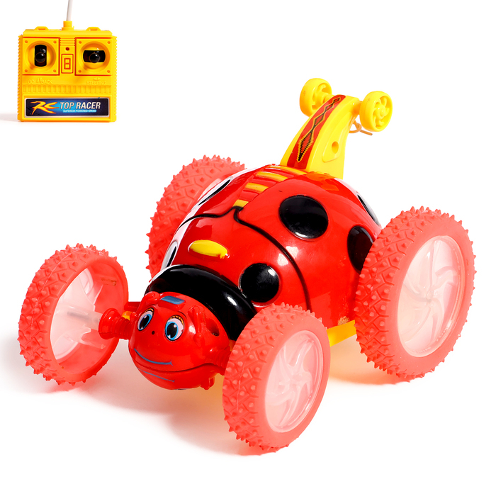 Машина-перевёртыш «Божья коровка», радиоуправляемая, световые эффекты, цвет красный Машина-перевёртыш «Божья коровка», радиоуправляемая, световые эффекты, цвет красный