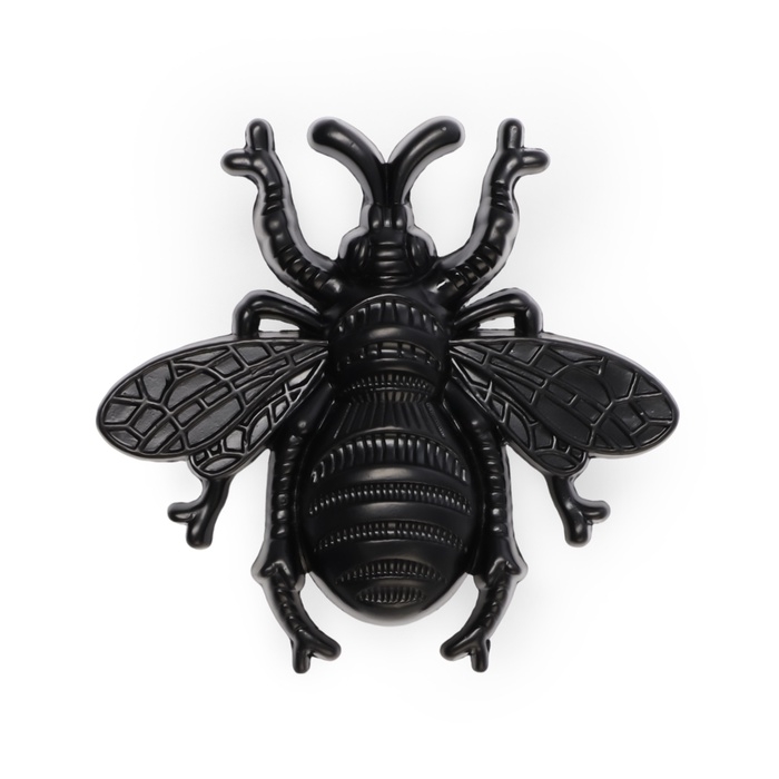 Ручка-кнопка CAPPIO PRO "Жук" 59 x 56  мм, цвет черный