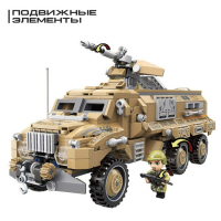Конструктор Военная зона «Штурмовой БТР», 3 минифигуры и 603 детали Конструктор Военная зона «Штурмовой БТР», 3 минифигуры и 603 детали