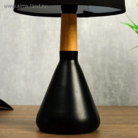 Лампа настольная 320612/1 E14 40Вт черный 16х16х35 см RISALUX