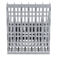 Лоток для бумаг cборный, вертикальный, 6 отделений, серый