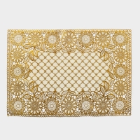 Салфетка сервировочная на стол &laquo;Подсолнухи&raquo;, 45&times;30 см, цвет золотой